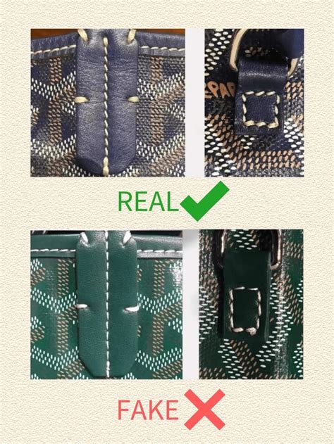 goyard slides fake|how to identify a fake goyard.